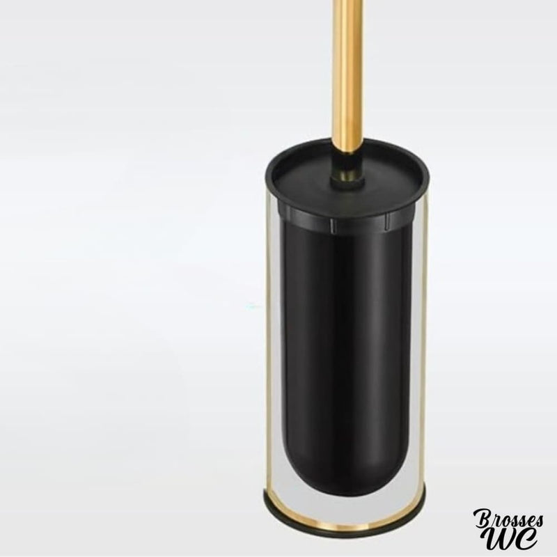 Porte brosse wc doré