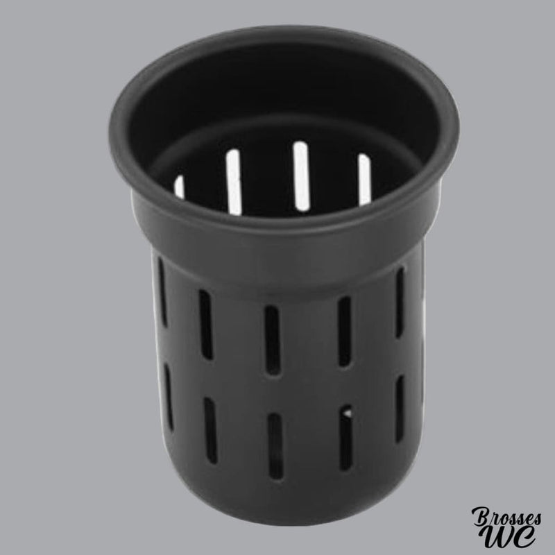 Porte brosse wc mural noir