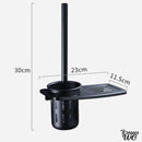 Porte brosse wc mural noir