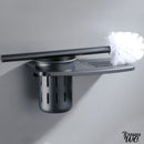 Porte brosse wc mural noir