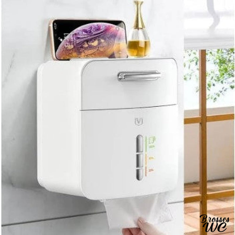 Porte papier toilette adhesif