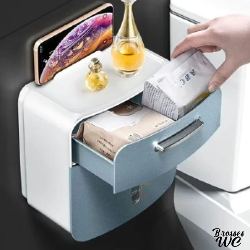 Porte papier toilette adhesif
