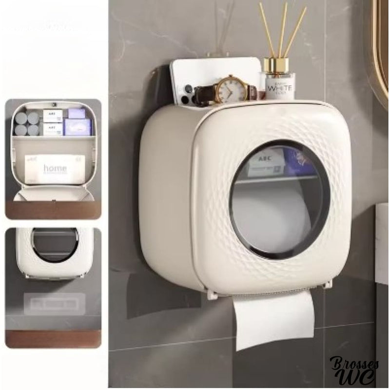 Porte papier toilette avec rangement