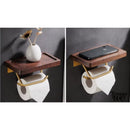 Porte papier toilette bois