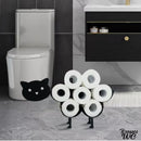 Porte papier toilette chat