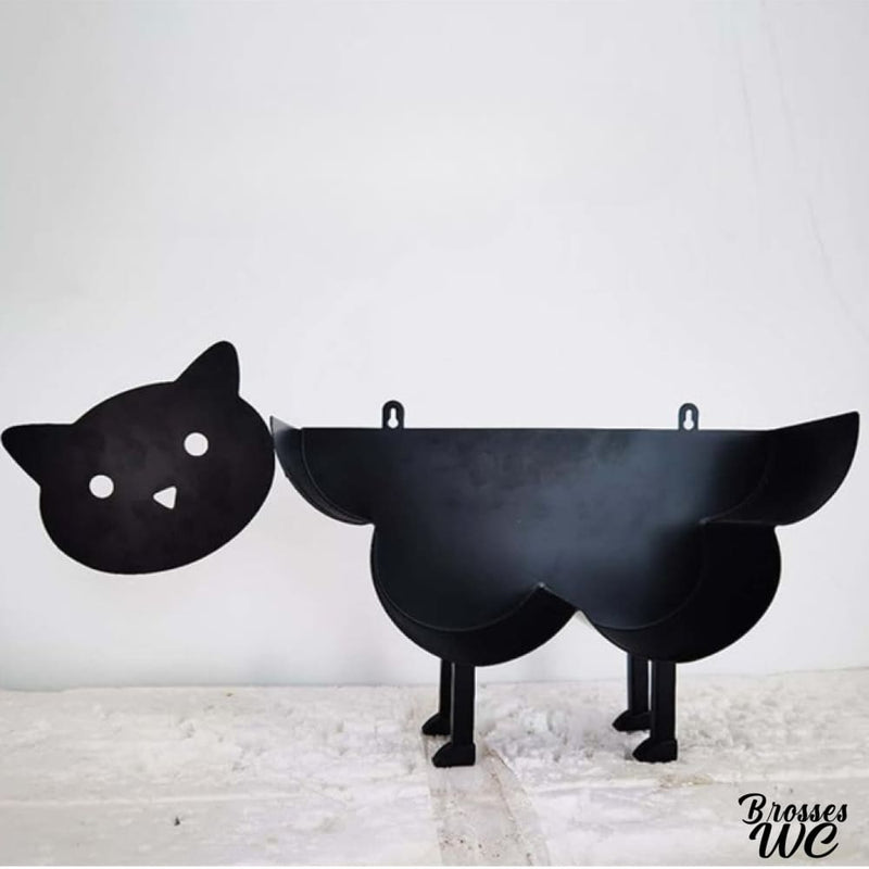 Porte papier toilette chat