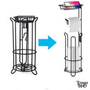 Porte papier toilette sur pied avec tablette