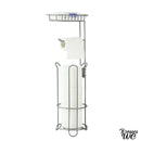 Porte papier toilette sur pied avec tablette