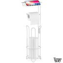 Porte papier toilette sur pied avec tablette