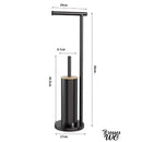 Porte papier toilette sur pied