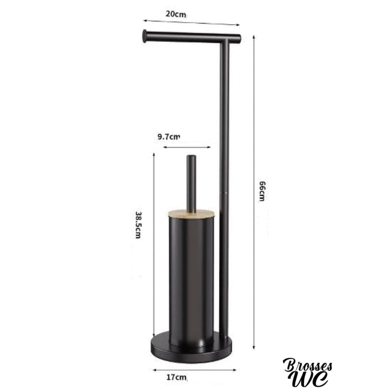 Porte papier toilette sur pied