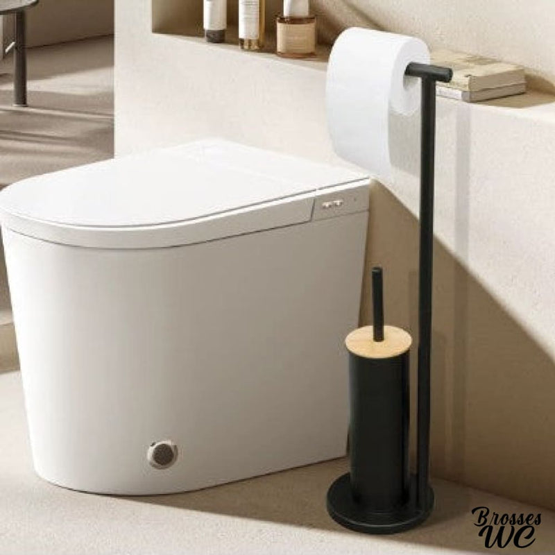 Porte papier toilette sur pied