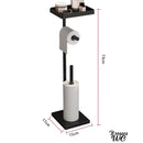 Porte papier toilette sur pied design