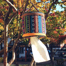 Porte rouleau de papier wc en tissus