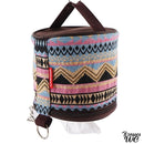 Porte rouleau de papier wc en tissus