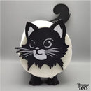 Porte rouleau papier toilette chat