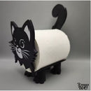 Porte rouleau papier toilette chat