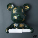 Porte rouleau papier toilette mural ours