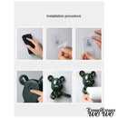 Porte rouleau papier toilette mural ours