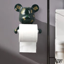 Porte rouleau papier toilette mural ours