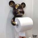 Porte rouleau papier toilette mural ours