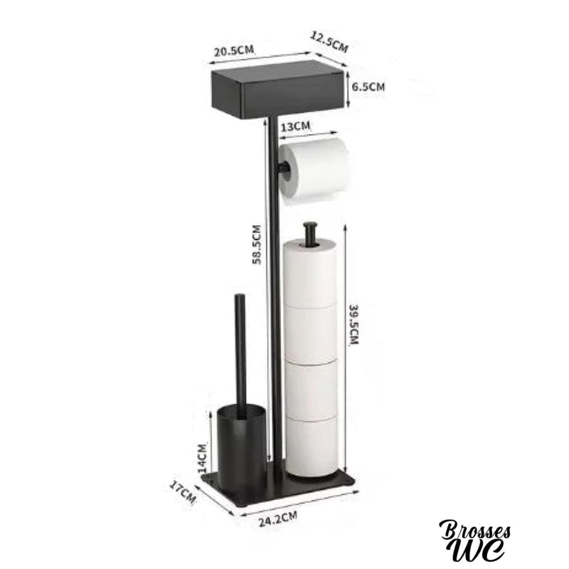 Porte rouleau papier toilette sur pied