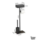 Porte rouleau papier toilette sur pied