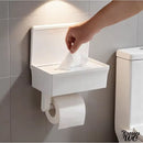 Porte rouleau papier wc blanc