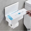 Porte rouleau papier wc blanc