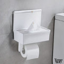 Porte rouleau papier wc blanc