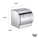 Porte rouleau papier wc inox