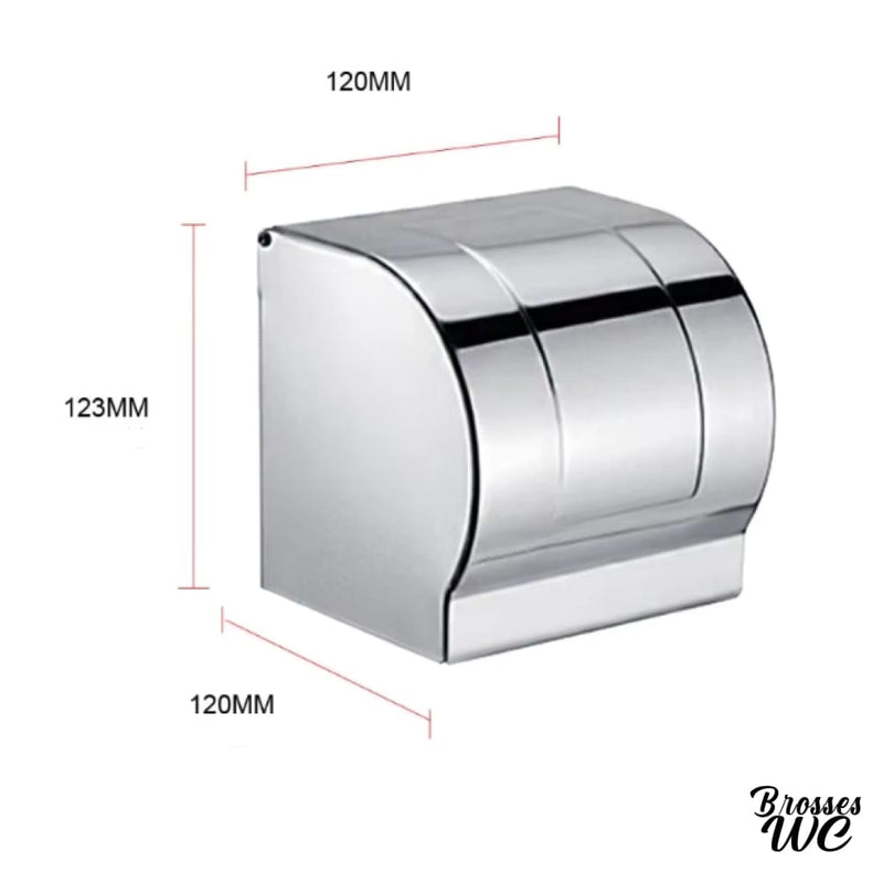 Porte rouleau papier wc inox