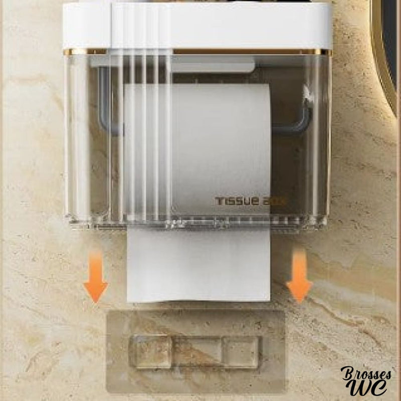 Porte rouleau papier wc mural