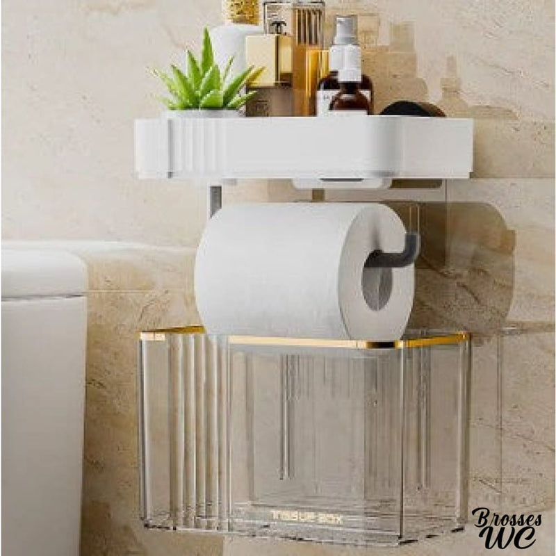 Porte rouleau papier wc mural