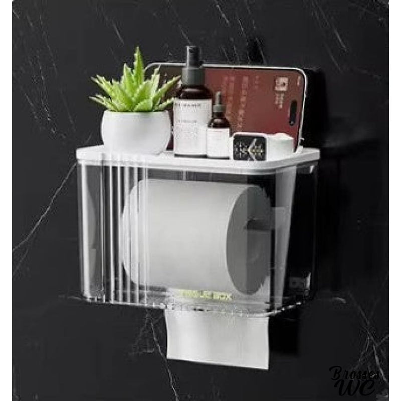 Porte rouleau papier wc mural