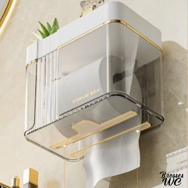 Porte rouleau papier wc mural