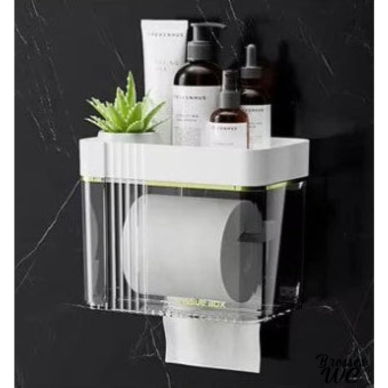 Porte rouleau papier wc mural