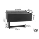 Porte rouleau papier wc noir