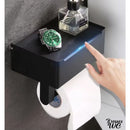 Porte rouleau papier wc noir