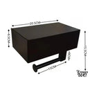 Porte rouleau papier wc noir