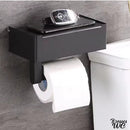 Porte rouleau papier wc noir