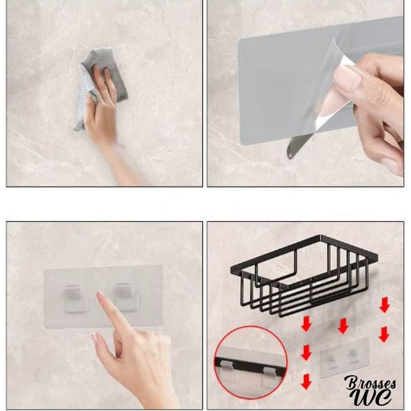 Porte rouleau wc adhesif