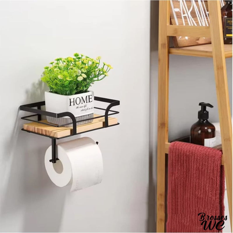 Porte rouleau wc adhesif