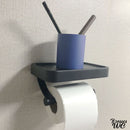 Porte rouleau wc avec tablette