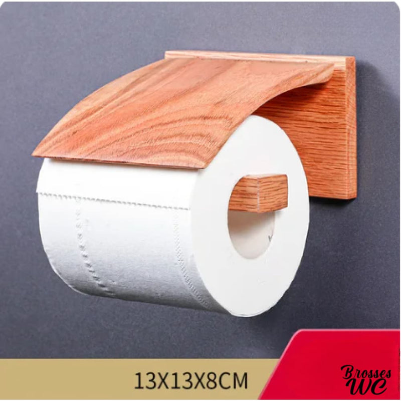 Porte rouleau wc bois