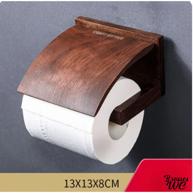 Porte rouleau wc bois