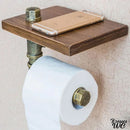 Porte rouleau wc bois