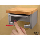 Porte rouleau wc bois metal