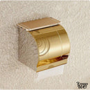 Porte rouleau wc doré