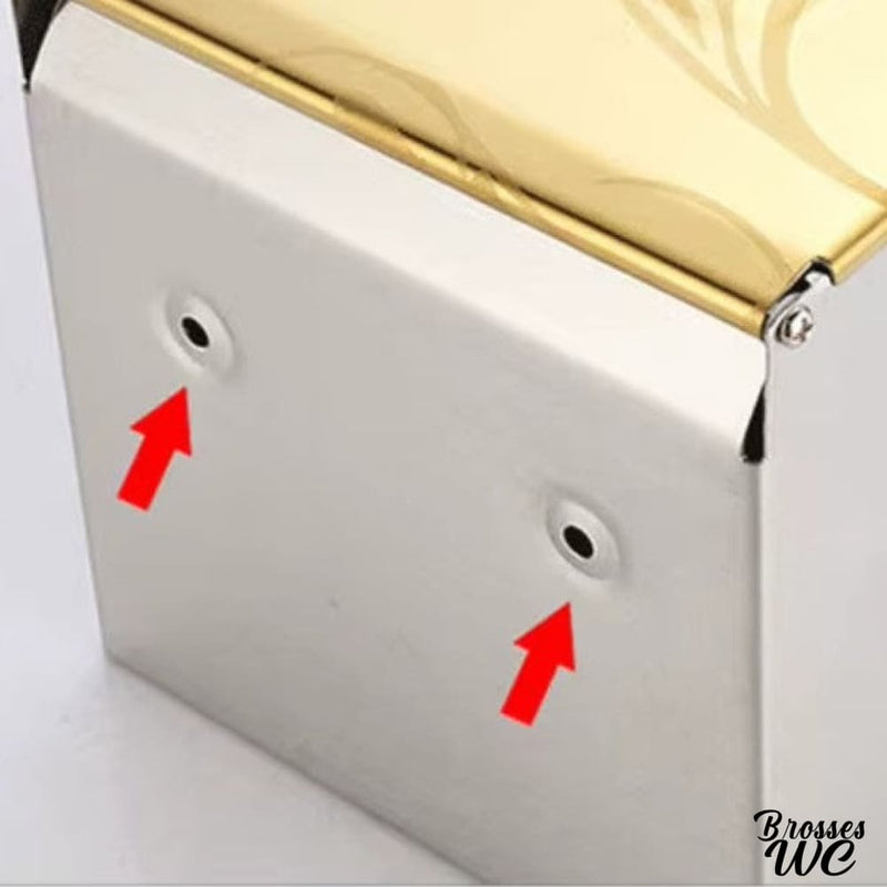 Porte rouleau wc doré